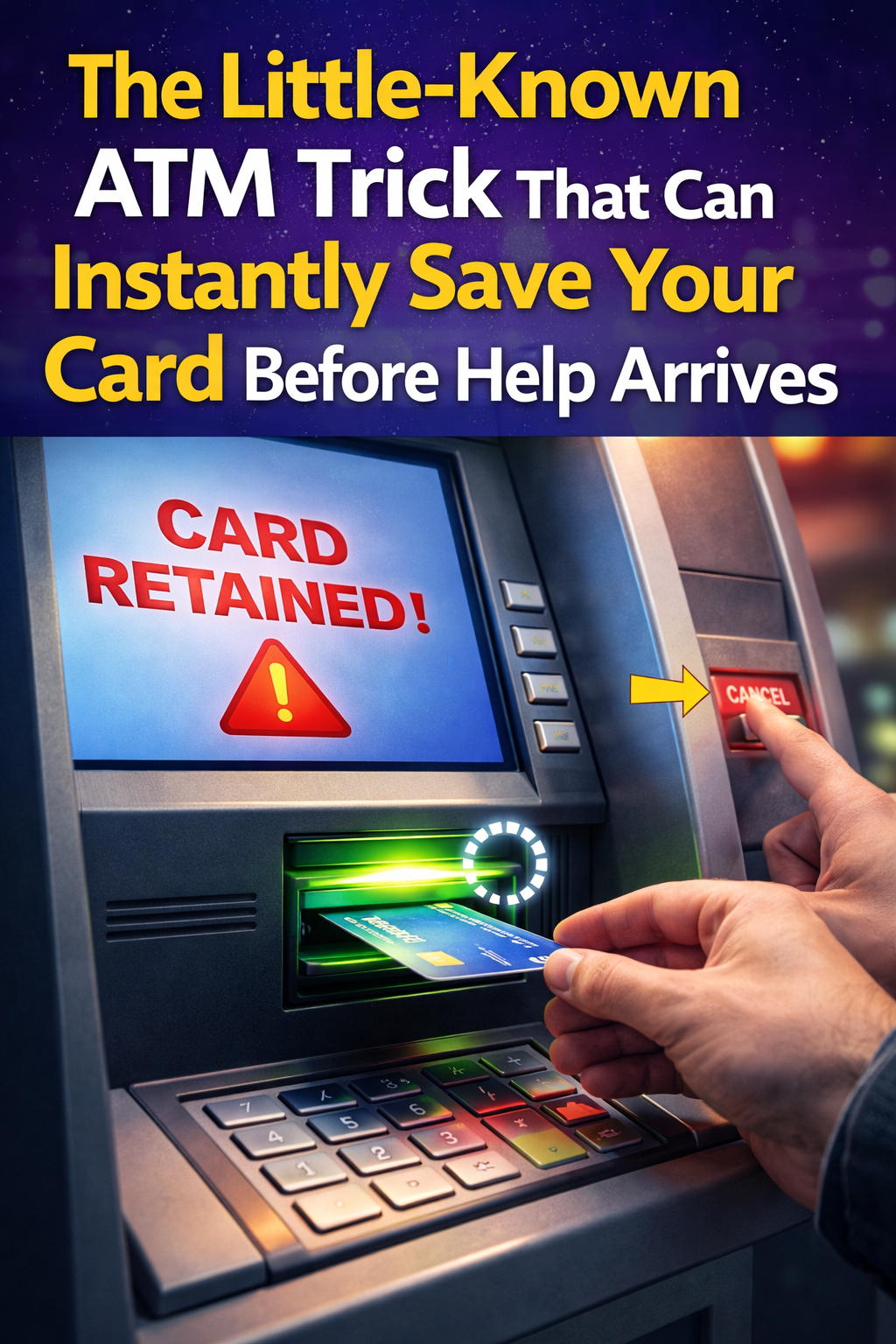The Genius ATM Hack That Could Retrieve Your Card Immediately