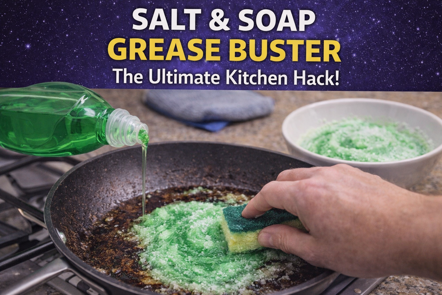 The Powerful Salt and Dishwashing Liquid