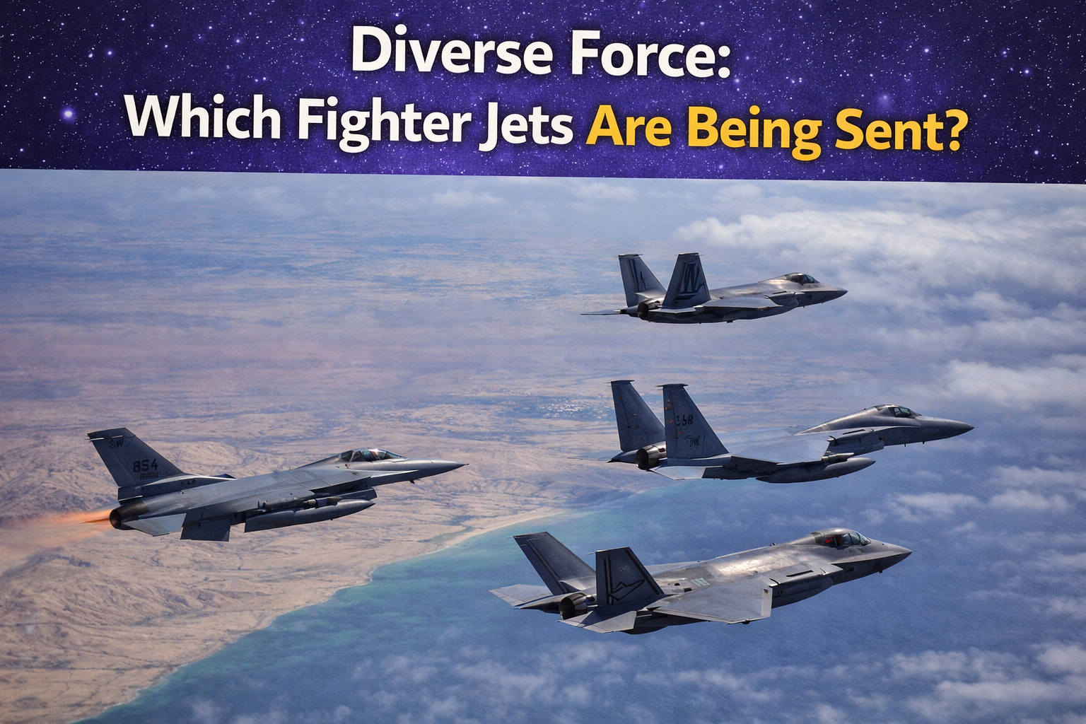 Dozens of US Fighter Jets Converge